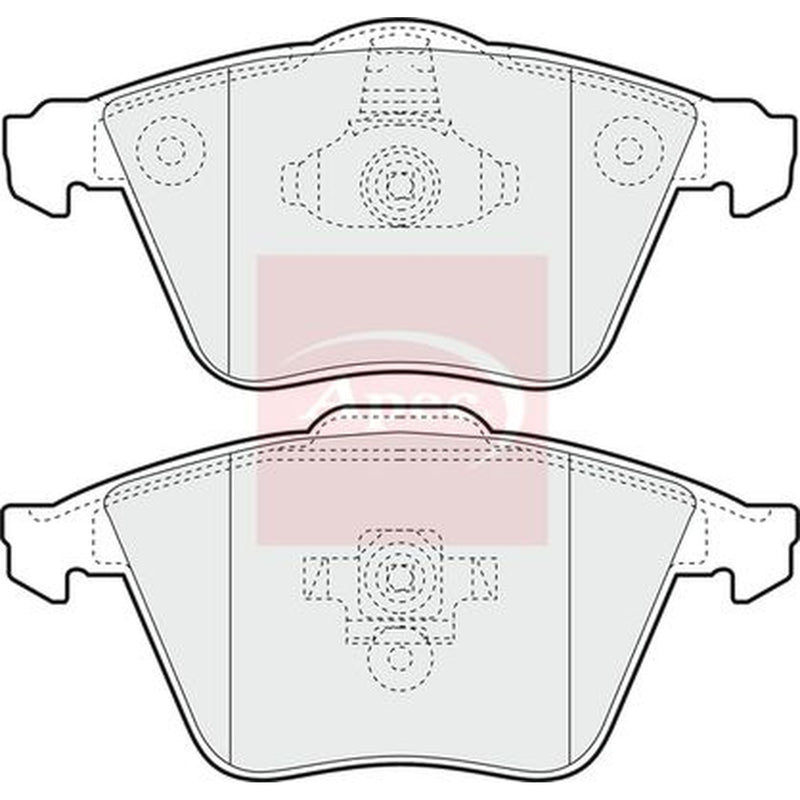 Apec Front Brake Vented Discs & Pads fits Volvo V50 2003-2012 2.0