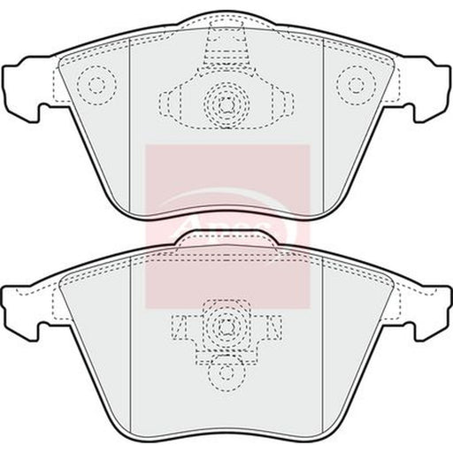 Apec Front Brake Vented Discs & Pads fits Volvo V50 2003-2012 2.0