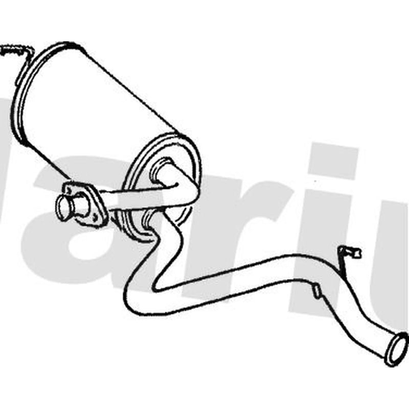 Klarius Box With Tail Pipe Rear fits Land Rover Defender 1990-1998 2.5