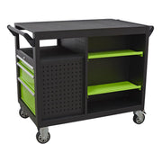 Sealey Superline Pro 1.96m Storage System Pressed Wood Worktop APMSSTACK09W Sealey - Dynamic Drive