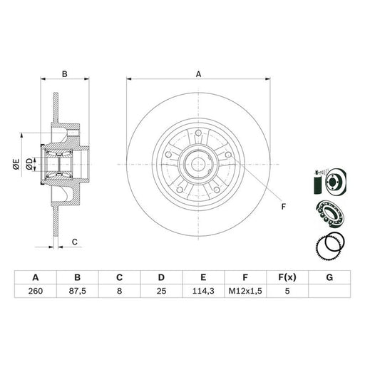 Bosch Front & Rear Brake Discs & Pads fits Renault Megane IV 2018 on 1.5