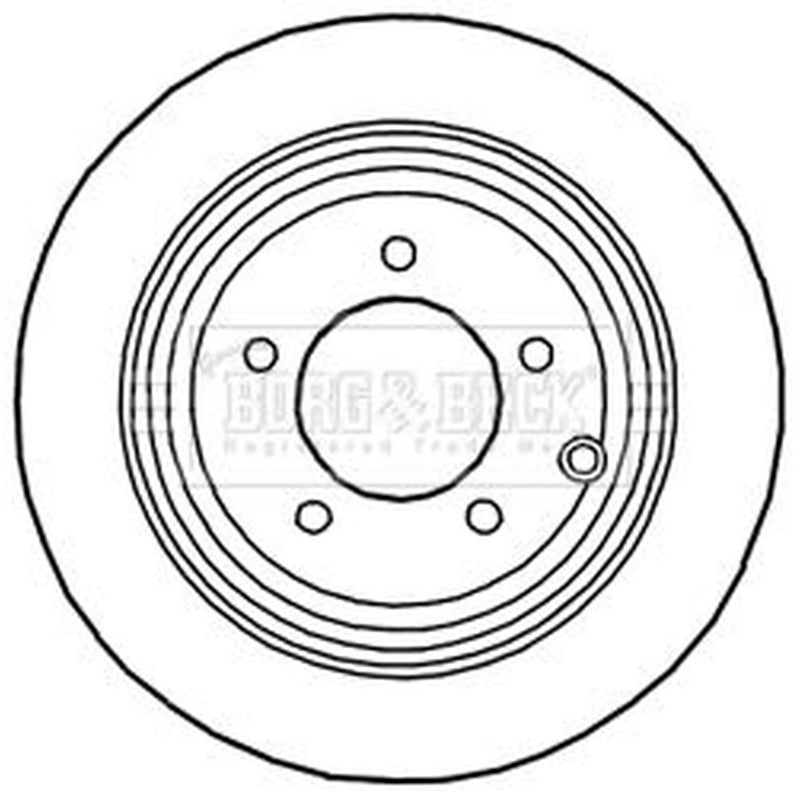 Borg & Beck Front & Rear Brake Discs & Pads fits Mitsubishi Outlander II