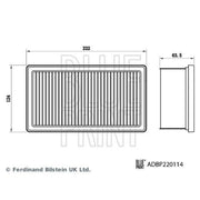 Blue Print Engine Air Filter fits Dacia Duster 2019 on 1.0