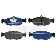 Borg & Beck Front Brake Vented Discs & Pads fits Opel Corsa B 1999-2002 1.7