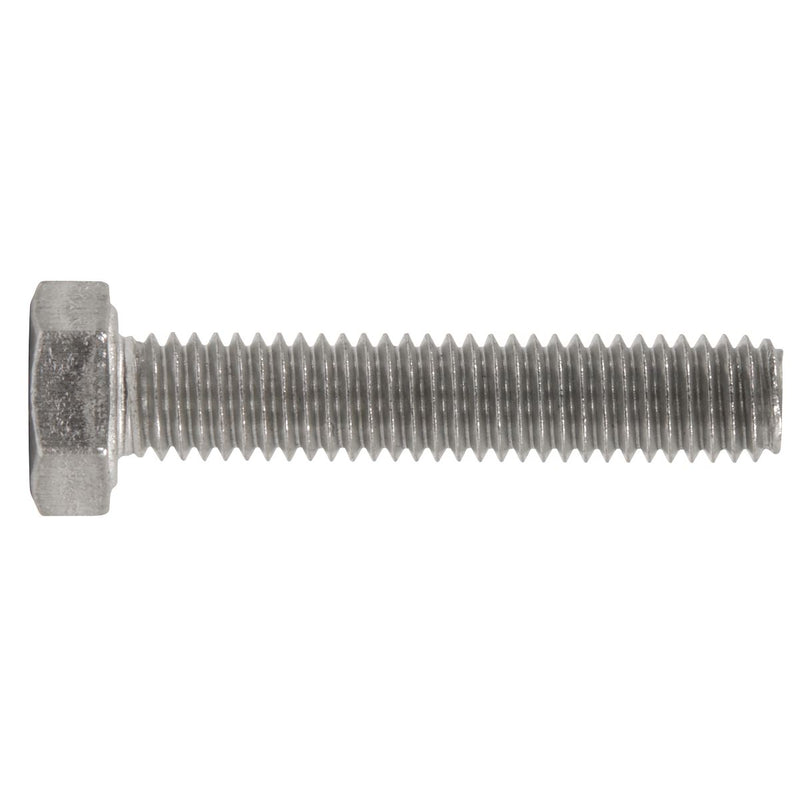 Sealey Stainless Steel Hex Head Set Screw DIN 933 - M5 X 25 A2 - Pack of 50 S525 Sealey - Dynamic Drive