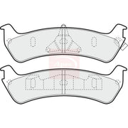 Apec Rear Brake Pad Set fits Ford Usa Explorer 1996-2001 4.0