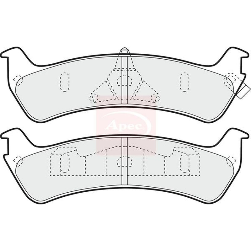 Apec Rear Brake Pad Set fits Ford Usa Explorer 1996-2001 4.0