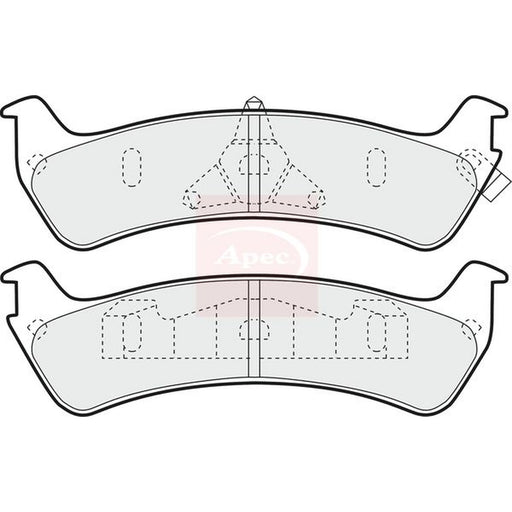 Apec Rear Brake Pad Set fits Ford Usa Explorer 1996-2001 4.0
