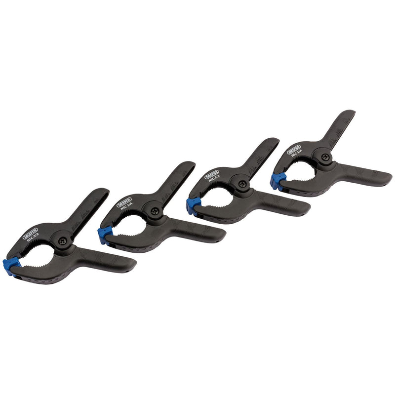 Draper Spring Clamp Set, 40mm Capacity (4 Piece) 82777 Draper - Dynamic Drive