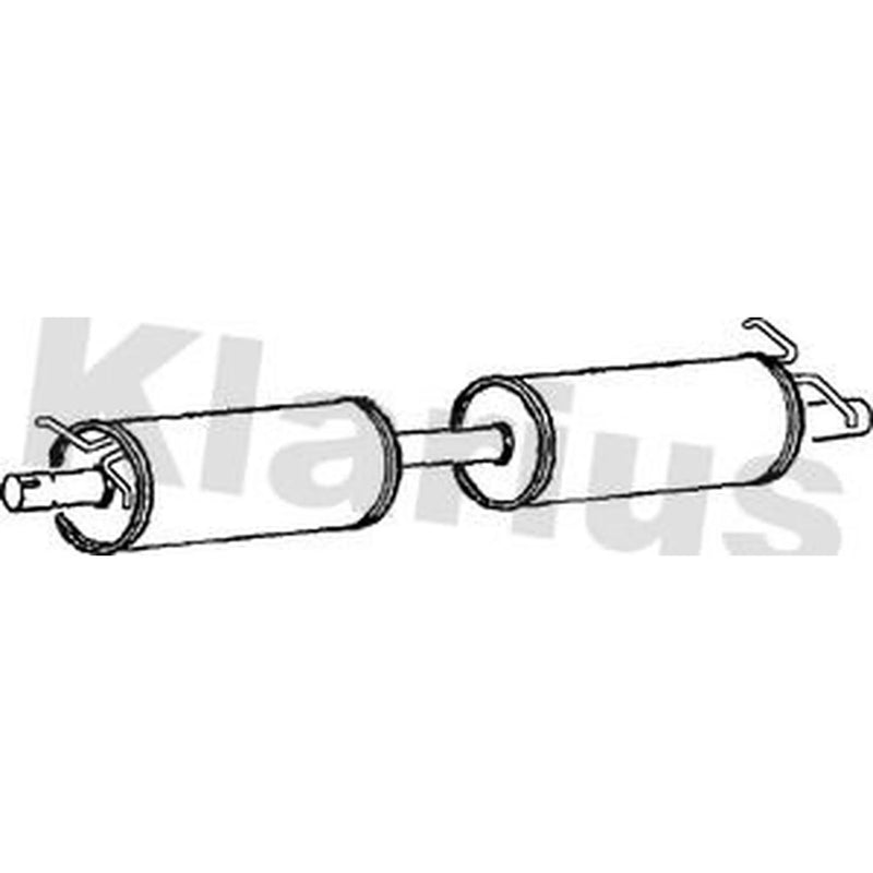 Klarius Box With Centre Pipe Centre fits Ford Transit 2000-2006 2.0