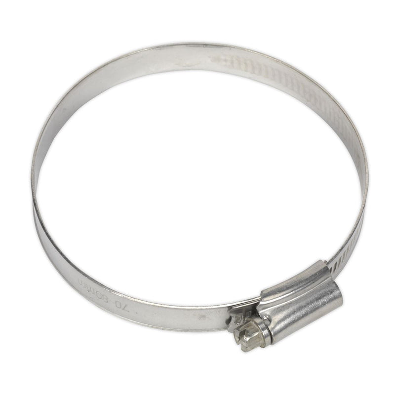 Sealey Hose Clip Stainless Steel70-89mm Pack of 5 SHCSS3X Sealey - Dynamic Drive