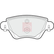 Apec Rear Brake Pad Set fits Ford Mondeo 2000-2007 1.8 2.0 2.5
