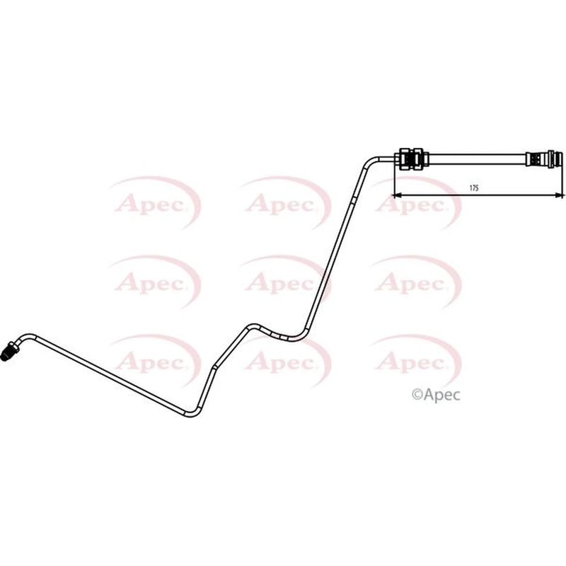 Apec Brake Hydraulic Hose Line inner HOS3835