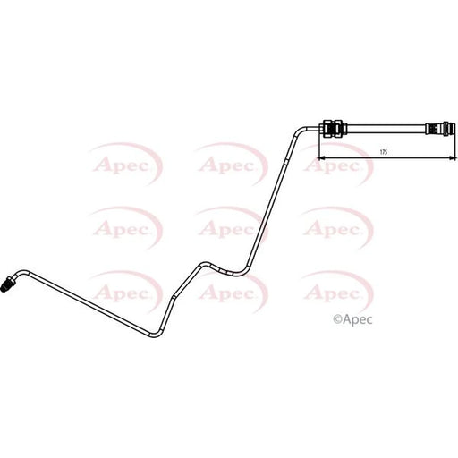 Apec Brake Hydraulic Hose Line inner HOS3835
