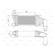 Valeo Intercooler (Charge Air Cooler) 818555