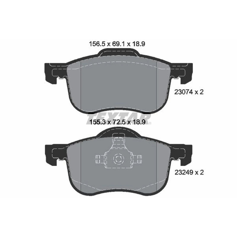 Textar Front Brake Pad Set 2307401