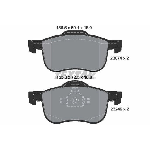 Textar Front Brake Pad Set 2307401