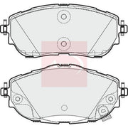 Apec Front Brake Pad Set fits Toyota Auris 2012-2018 1.2 1.3 1.4 1.6 1.8