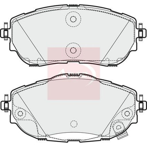 Apec Front Brake Pad Set PAD1973
