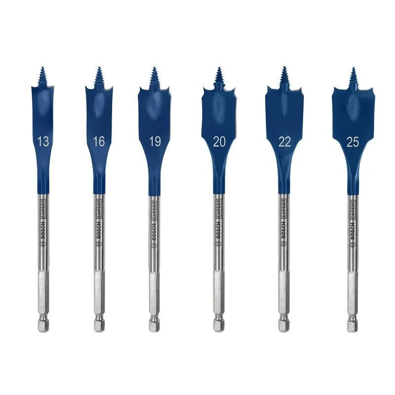 Bosch Powertool Accessories EXPERT Self Cut Speed Spade Drill Bit Set, 6 Piece