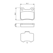 Bosch Front & Rear Pads fits Mercedes-Benz C-Class 1993-2000
