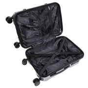 Dellonda 3pc Lightweight ABS Luggage Set  - 20", 24", 28" - Silver Dellonda  - Dynamic Drive