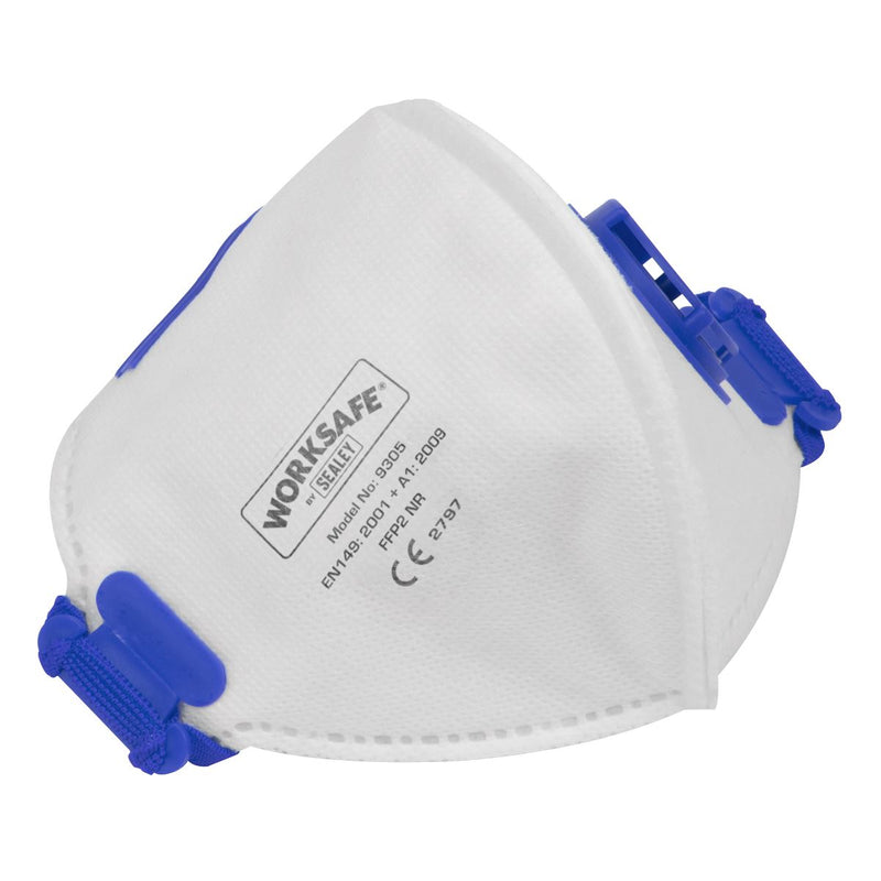 Worksafe Worksafe Valved Fold Flat Mask FFP2 - Pack of 10 9305/10 Worksafe - Dynamic Drive