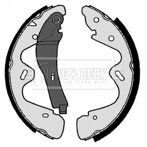 Borg & Beck Brake Shoe Set Axle Kit BBS6355