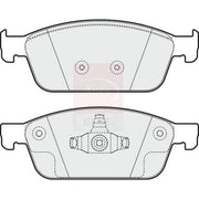 Apec Front Brake Pad Set fits Ford Focus III 2011-2020 2.0
