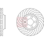 Apec Front Brake Discs & Pads fits Porsche Cayenne 2010-2018 3.0 3.6 4.2 4.8
