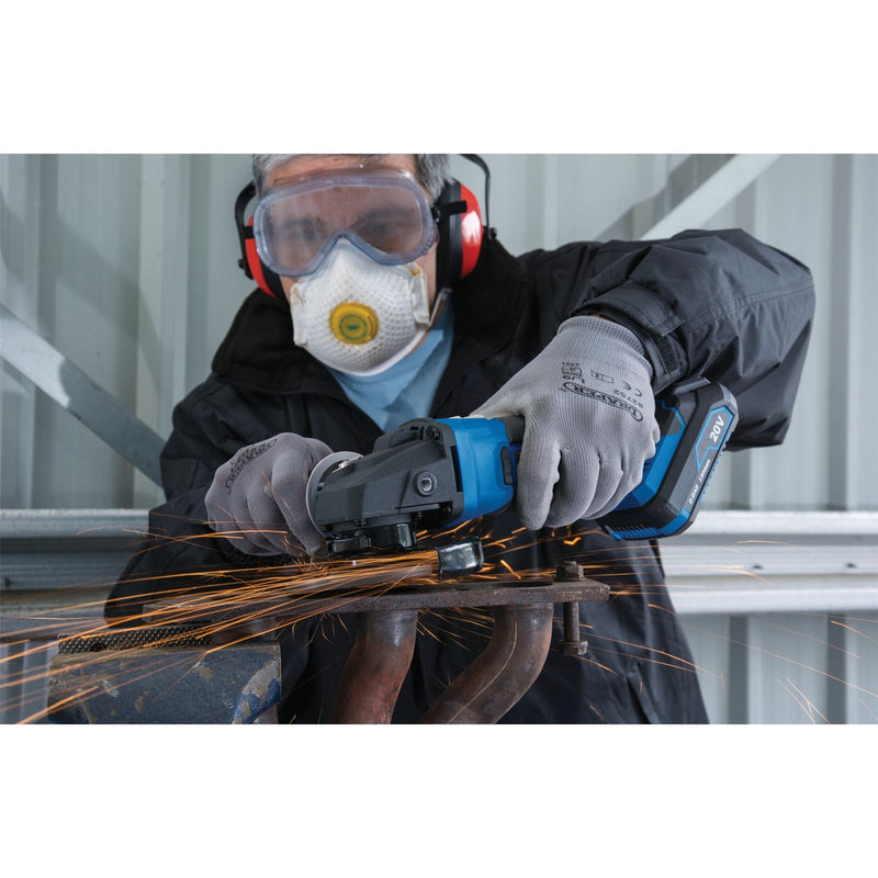 Draper Storm Force 20V Angle Grinder, 115mm (Sold Bare) 89521 Draper - Dynamic Drive