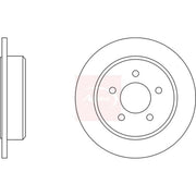 Apec 2 x Solid Brake Discs fits Ford Usa Explorer 1996-2001 4.0