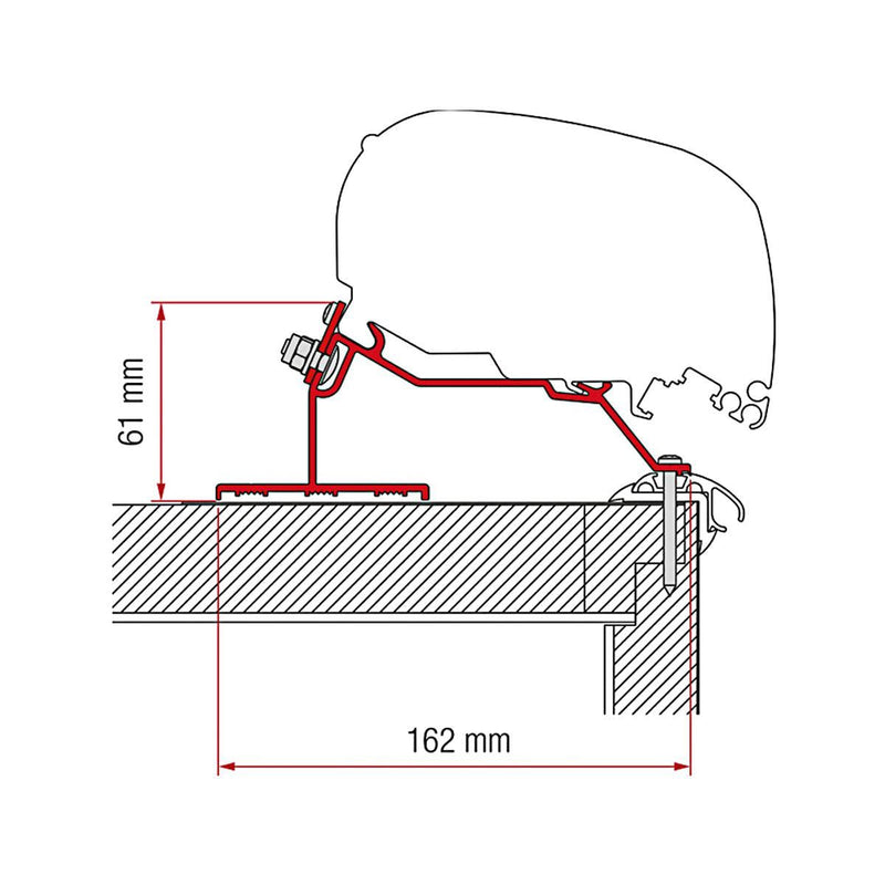 Fiamma Caravan Roof Adapter Kit 450 (98655Z073) Fiamma - Dynamic Drive