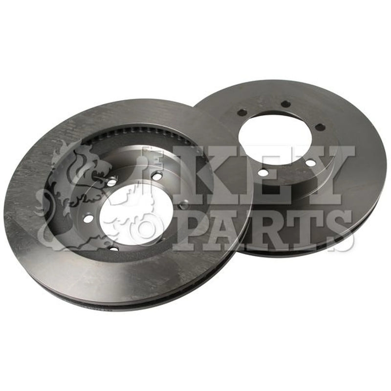 Key Parts 2 x Brake Discs fits Toyota Land Cruiser Prado 2002-2010 3.0 4.0