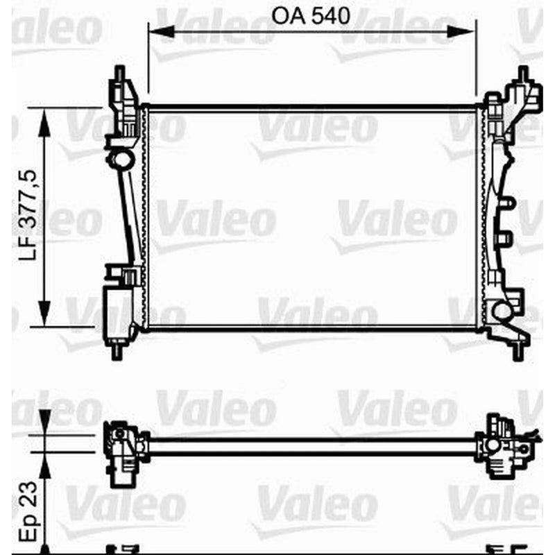 Valeo Engine Radiator 735042