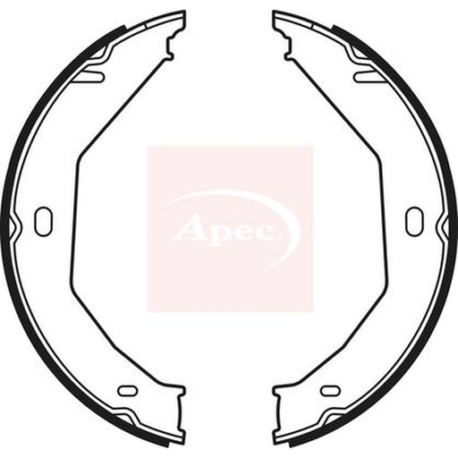 Apec Parking Brake Shoe Set fits Jeep Grand Cherokee 1999-2005 2.7 3.1 4.7