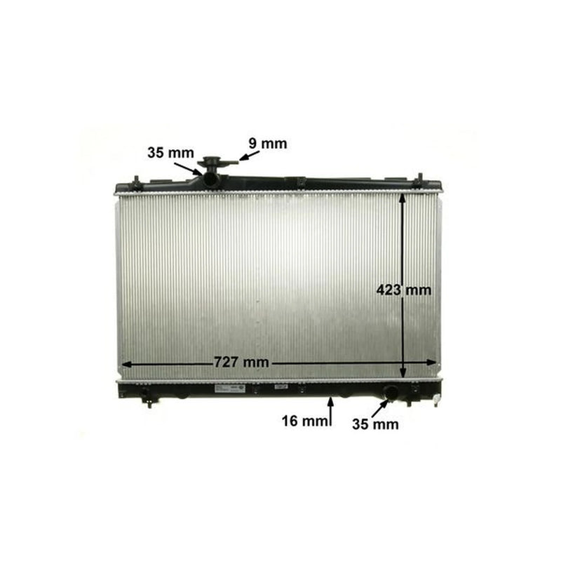 Mahle Engine Radiator fits Toyota Avensis Verso 2001-2009 2.0 2.4