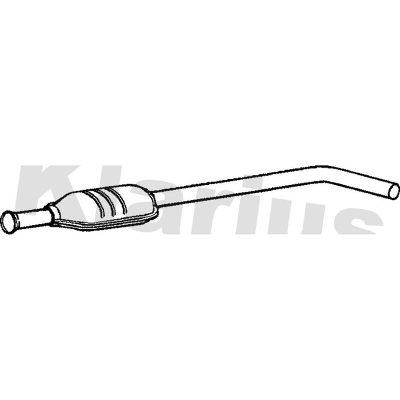 Klarius Box With Centre Pipe Centre fits Renault Megane I 1999-2003 1.4