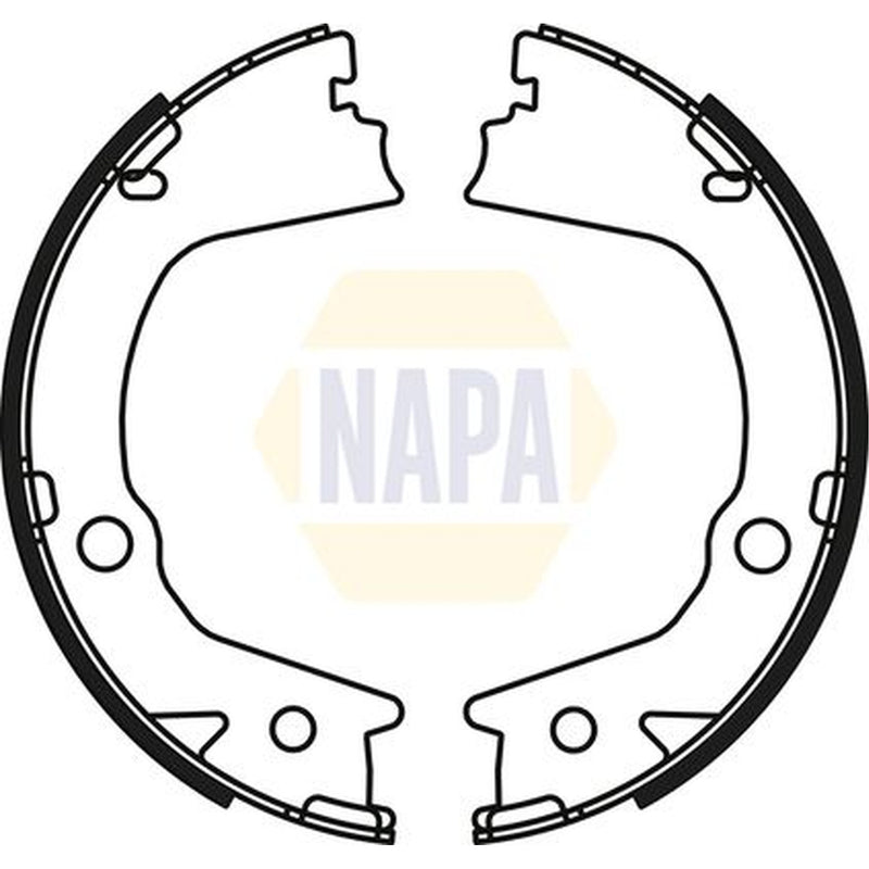 NAPA Parking Brake Shoe Set fits Ssangyong Korando 2010 on 2.0