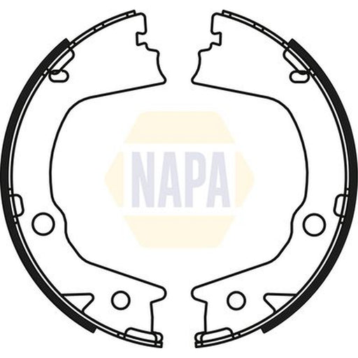 NAPA Parking Brake Shoe Set fits Ssangyong Korando 2010 on 2.0
