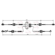 Apec Manual Transmission Cable Pull fits Ford Focus II 2004-2012 1.4 1.6