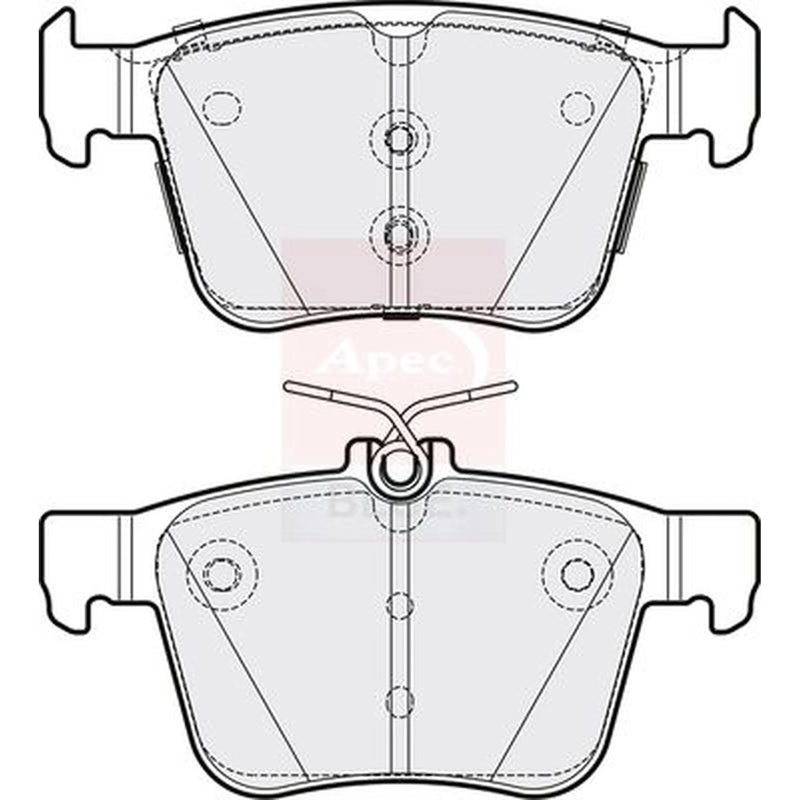 Apec Rear Brake Pad Set PD3831