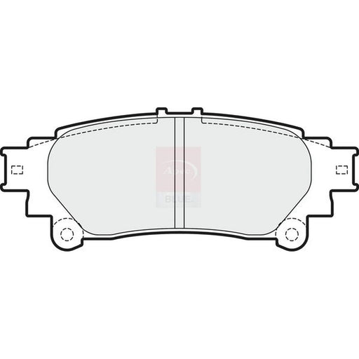 Apec Rear Brake Pad Set fits Lexus Gs 2012-2018