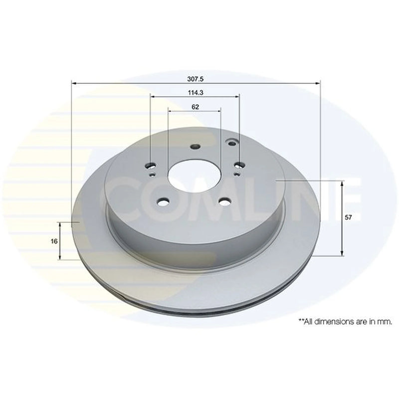 Comline Rear Brake Discs & Pads fits Suzuki Grand Vitara II 2005-2015