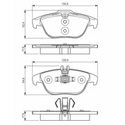 Bosch Front & Rear Pads fits Mercedes-Benz Glk-Class 2008-2015