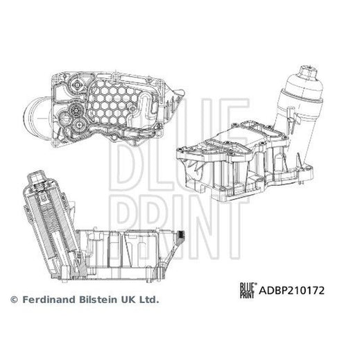 Blue Print Oil Filter Housing fits BMW 3 2012-2019