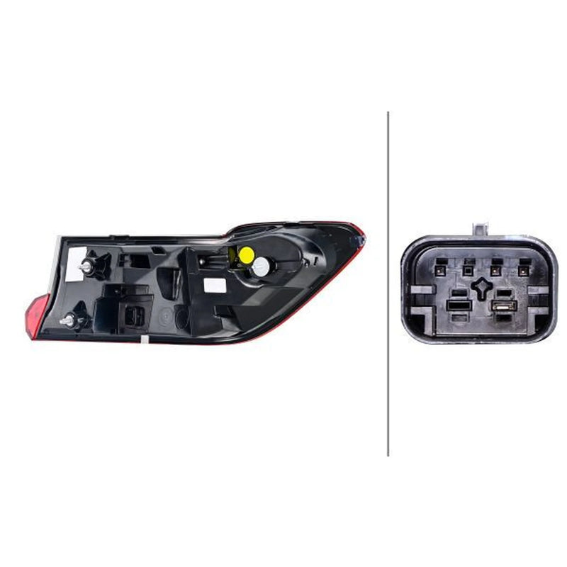 Hella Tail Light / Lamp LED Left fits BMW 3 2018-2020 1.6