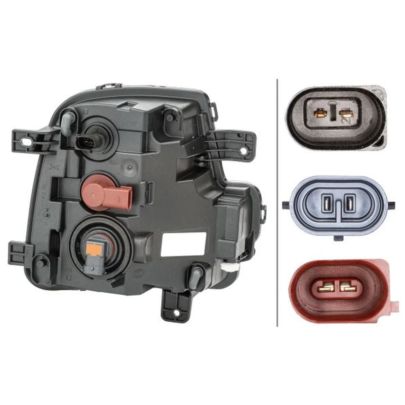 Hella Front Left Fog Light P21W fits VW Scirocco III 2008-2017 1.4 2.0