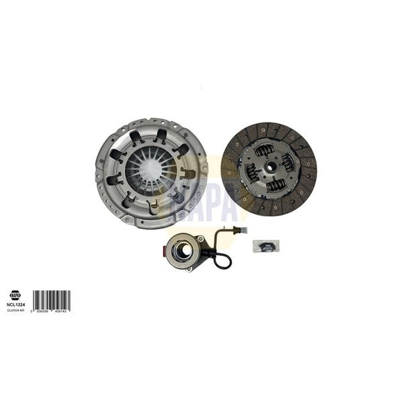 NAPA Clutch Kit Set 3pc fits Opel Astra G 2000-2009 1.7