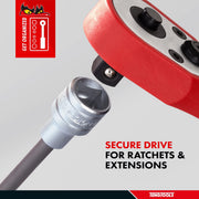Teng Tools 1/2" Long Ribe?? Bit Socket 04 Teng Tools - Dynamic Drive